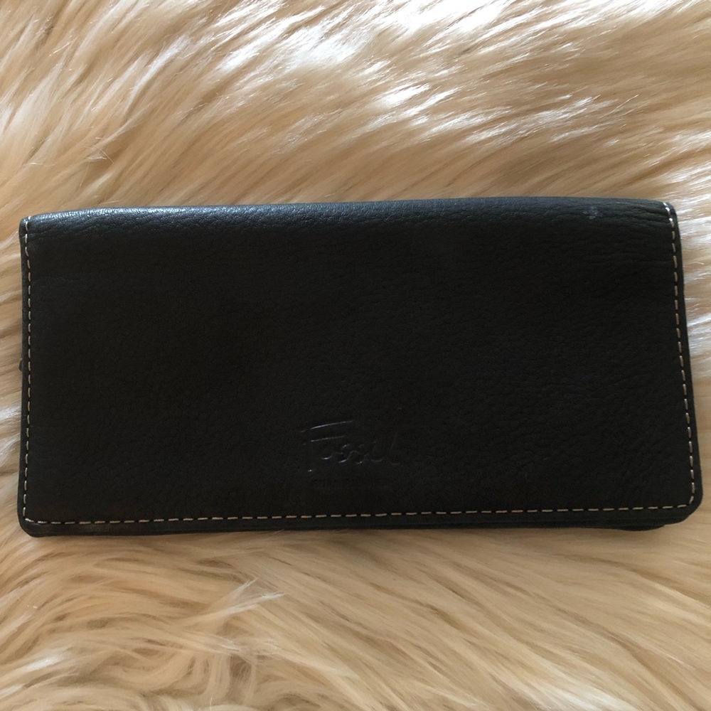 Fossil black leather wallet - Picture 2 of 7